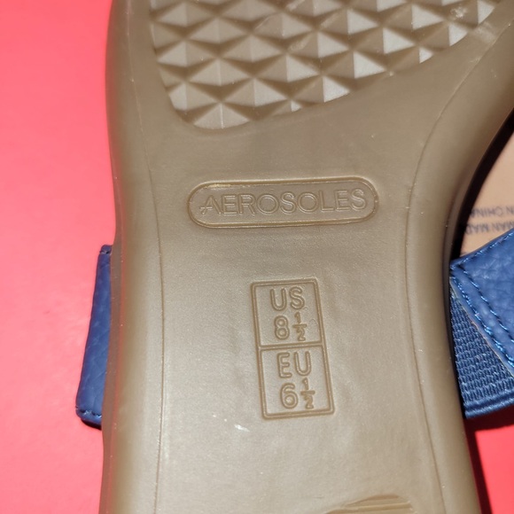 New aerosoles in conclusion open toe flat sandals Sz 8.5 - Picture 7 of 7